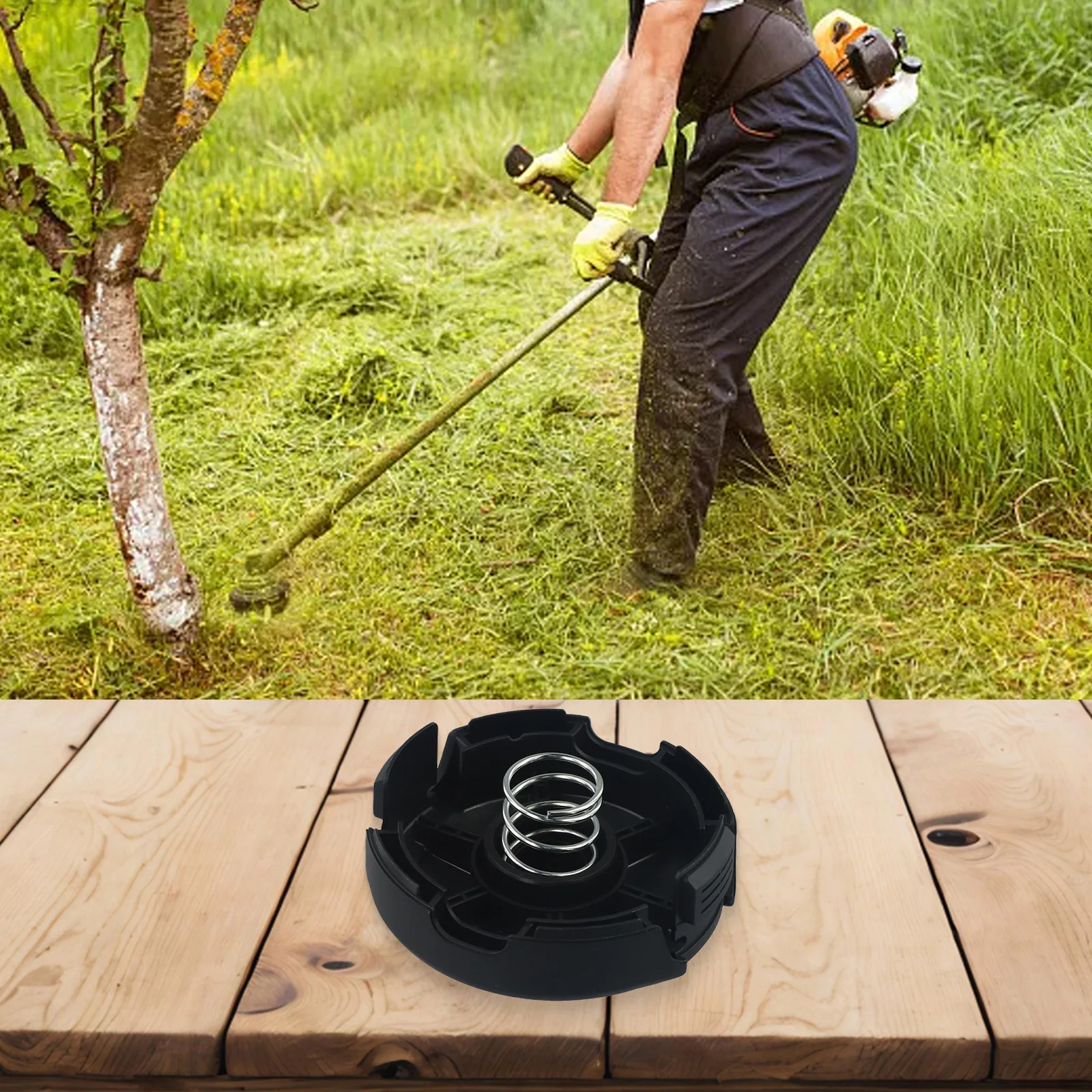 

Replace Worn out Cap Covers with Premium Trimmer Head Cap Cover Compatible with Multiple For String Trimmer Models