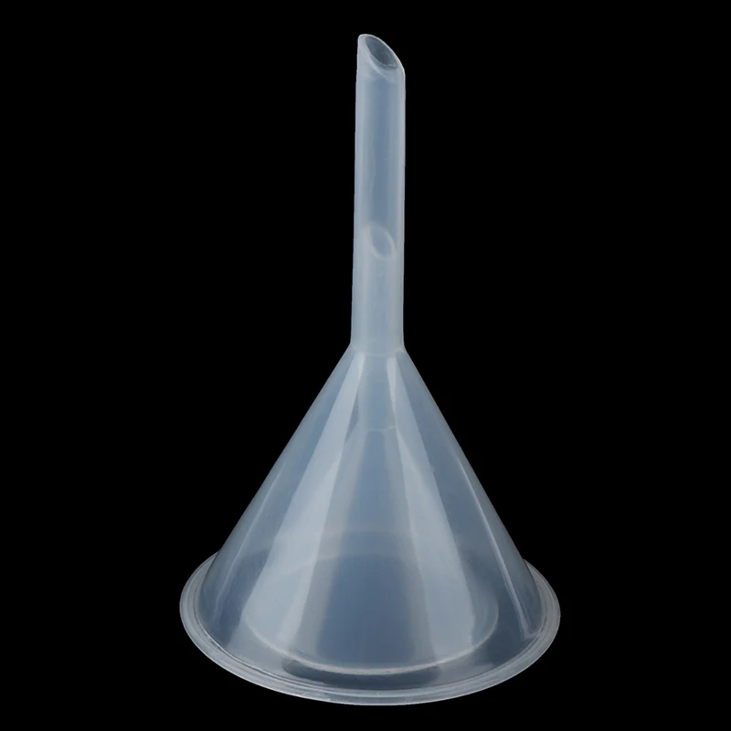 60mm 90mm Triangular Funnel Conical Funnel Chemical Laboratory Transparent White Plastic Filter Funnel