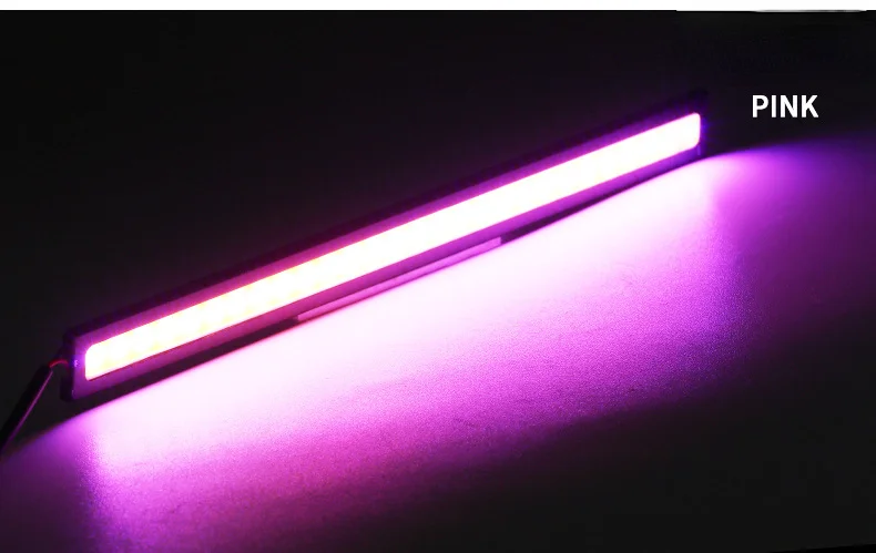10PCS 17CM LED DRL Wasserdichte Fahren Tagfahrlicht Streifen 12V COB LED Auto Aluminium Streifen Lichter – Detail 6
