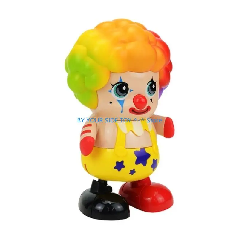 Electric Toy Clown Music Light Dancing Wagging Interactive Toy for Kids U6XE