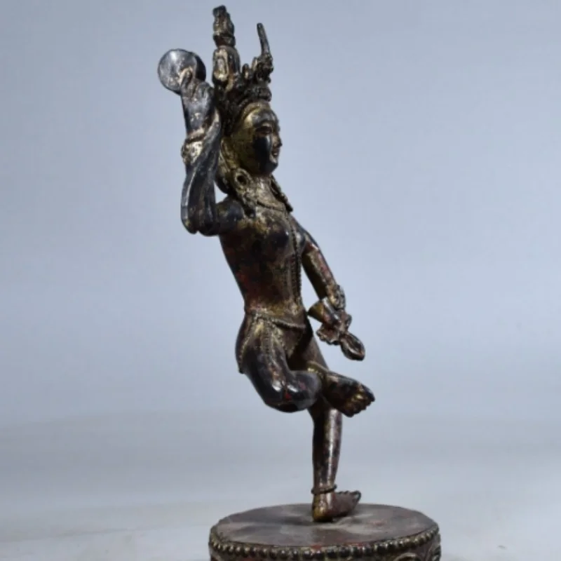 Vintage Bronze Tibetan Deity Statue - Auspicious Heavenly Mother Goddess, Home Altar Feng Shui Decor & Spiritual Guardian