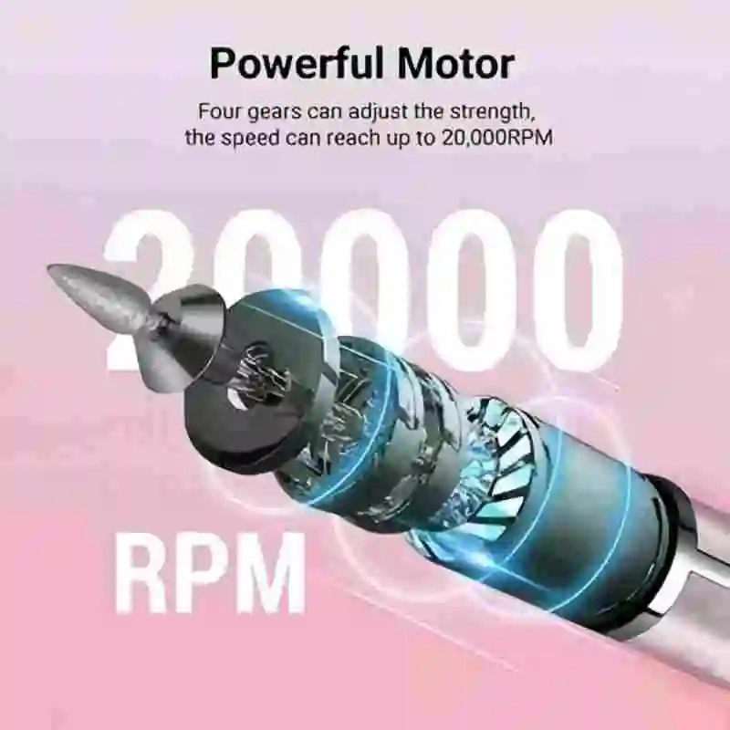 High-speed electric nail drill, coreless motor, portable electric nail sanding machine, portable electric grinding machine