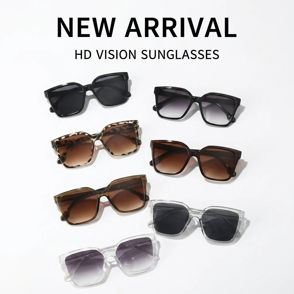 Vintage Square Sunglasses UV400 Protection Anti-glare PC Frame PC Lenses Multiple Colors Unisex for Outdoor Daily Wear
