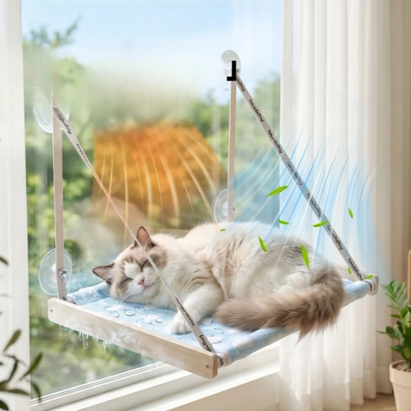 Cat Hammock Window Hanging Pet Beds Cat Cage for Pet Hammock Aerial House Kitten Climbing Seat Comfortable Hanging Pet Beds