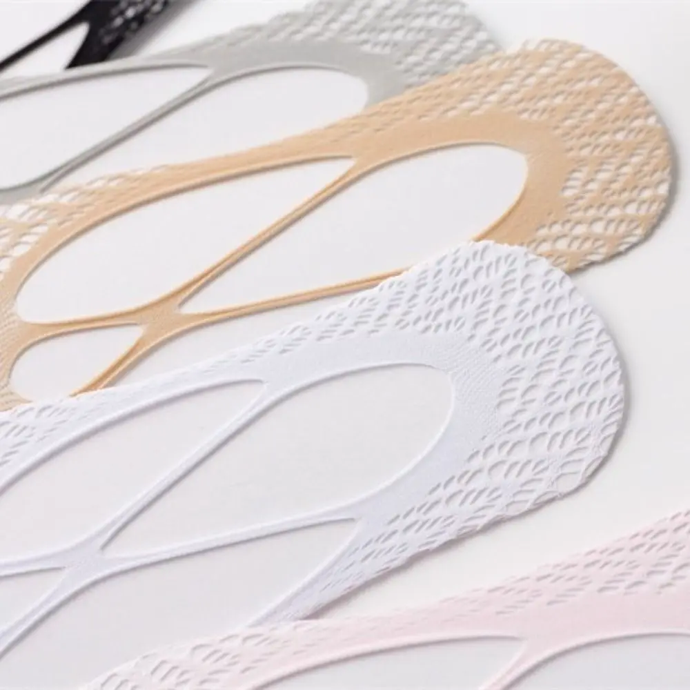 No Show Blumendruck Atmungsaktiv Sommer Damen Samt ​ Socken Low Cut Bootssocken Unsichtbare Sling-Socken High Heel Schuhstrümpfe