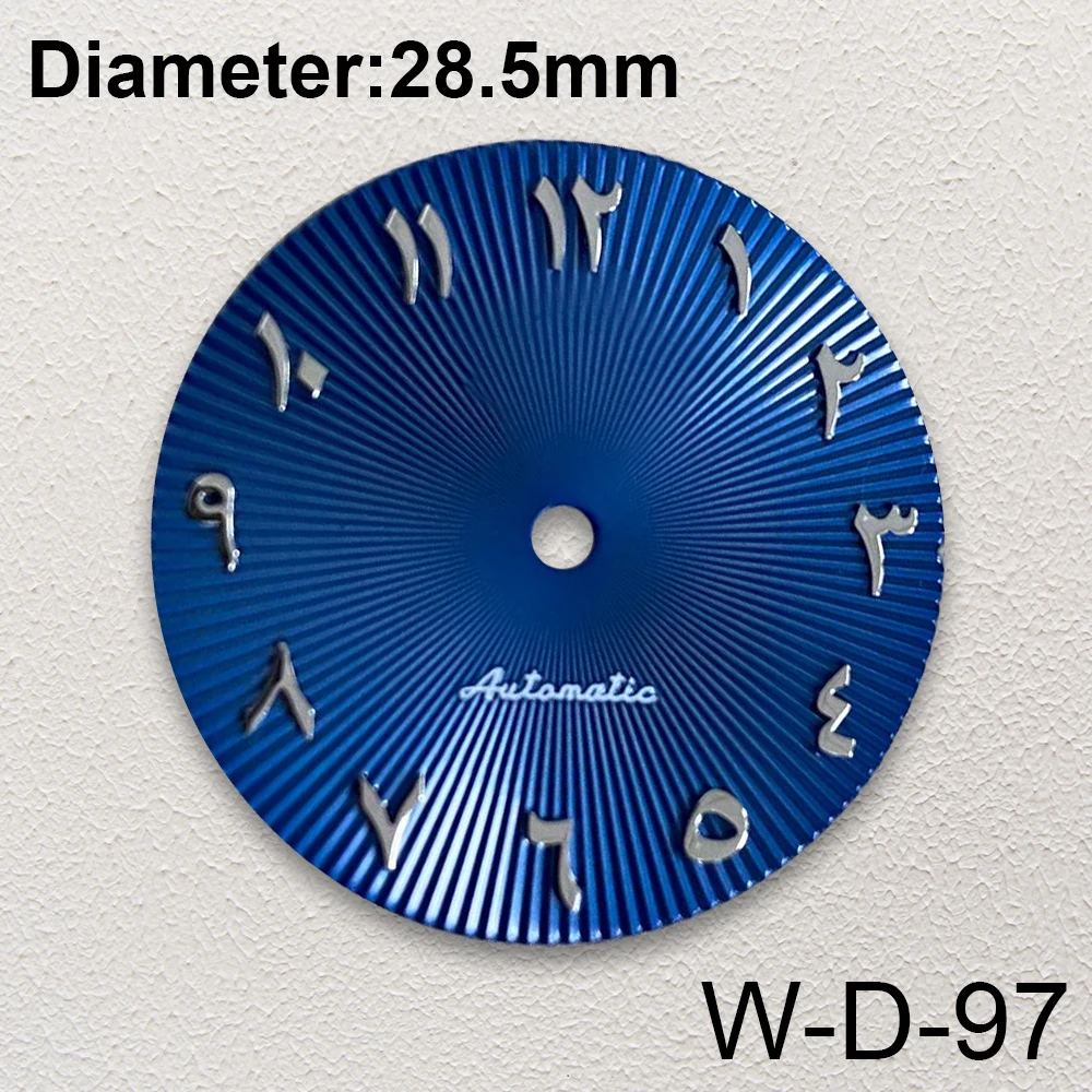 28.5mm S Logo Arab Dial Fit NH35/NH36 Japanese Movement High-Quality Watch Modification Accessories 3/3.8/4 O'clock