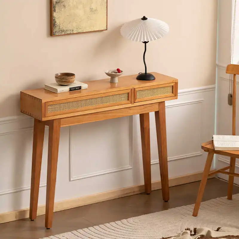American Trendy Console Table With Storage Rectangle Minimalist Aesthetic Console Table Porch Entrance Woonkamer Tafel Furniture