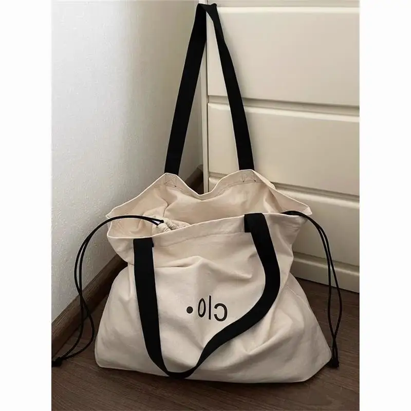 

Canvas Bag One Shoulder Commuting Versatile, 2025 Spring/summer Simple Korean Style Large Capacity Tote Bag for Women