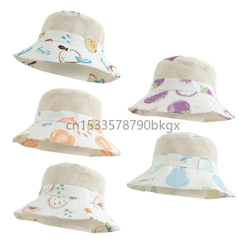 

Baby Cotton Sun Hat Windproof Design Multi Color Easy Carry Travel J78E