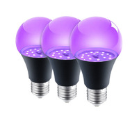 10W Purple Light Bulb AC85-265 Dark Party Supplies Party Lamp Blacklight Bar Fluorescent Decoration E27 UV 395nm Atmosphere Bulb