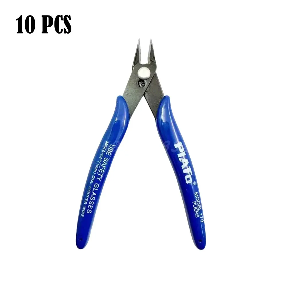 10-20 Pcs 170 Wire Cutter DIY Trimmer Diagonal Side Cutting Cable Nippers Pliers Hand Mini Snips Flush Nipper Trimmer Hand Tools