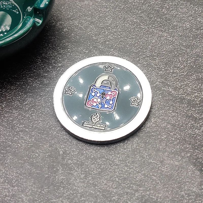 Customized. Metal Commemorative Coin Factory Scenic Area Museum Tourism Animation Design-Plated Paint Coin