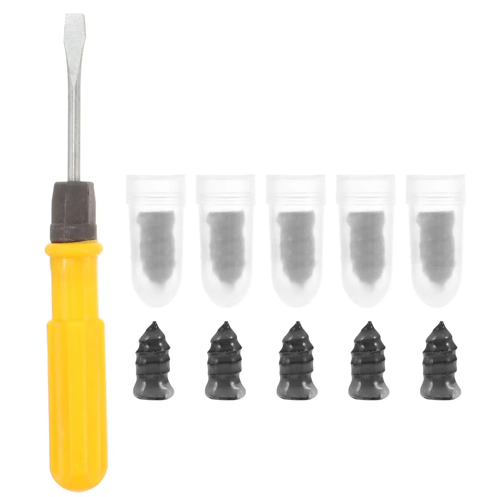 

Tire Repair Nails Rubber Glue Plug Kit Vacuum Mending Screw Car Tires Large Size Tire Rubber Nail DIY Tool Inflatable Tires