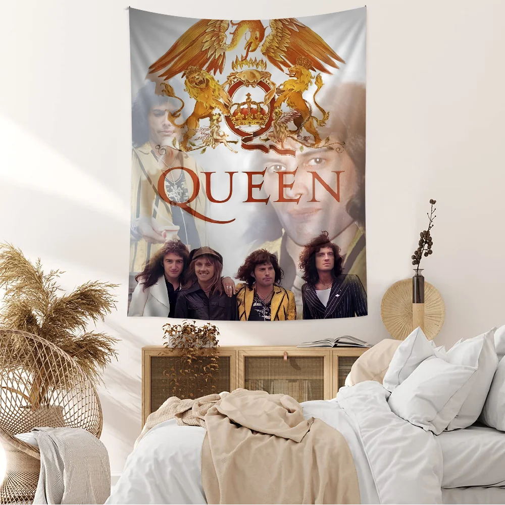 Fashion Band queen freddie mercury Tapestry Anime Tapestry Hanging Tarot Hippie Wall Rugs Dorm Wall Hanging Sheets