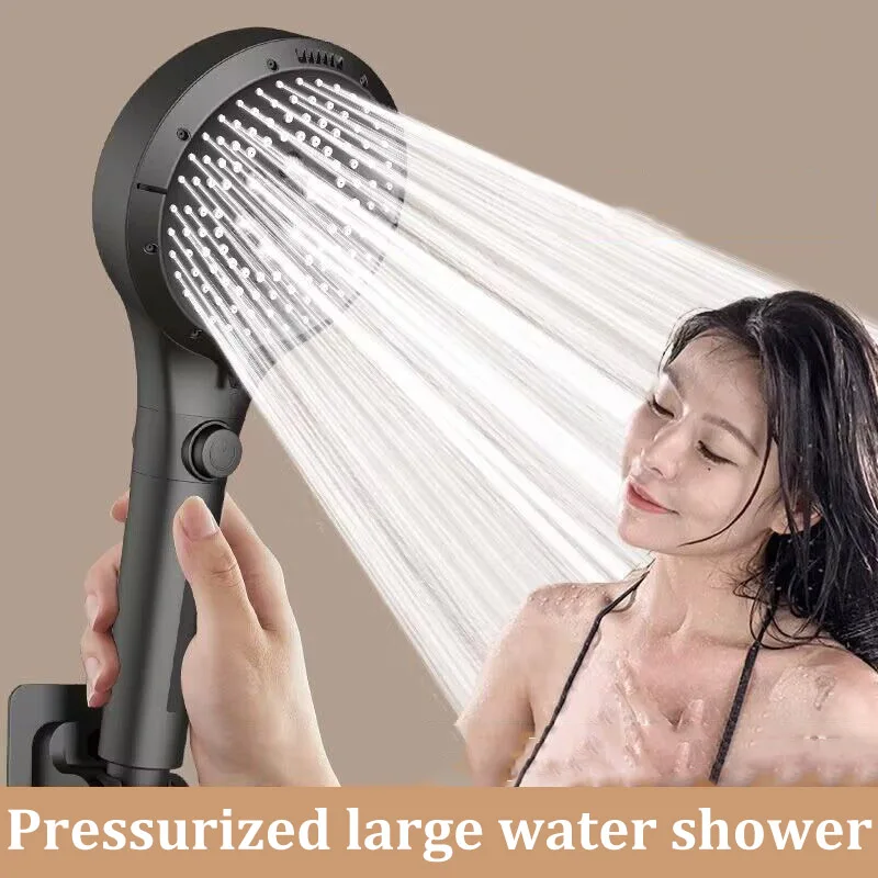 

Booster Nozzle 6 Modes Shower Multifunctional Adjustable Large Panel Bath Home Bathroom Large Water Volume Shower Set