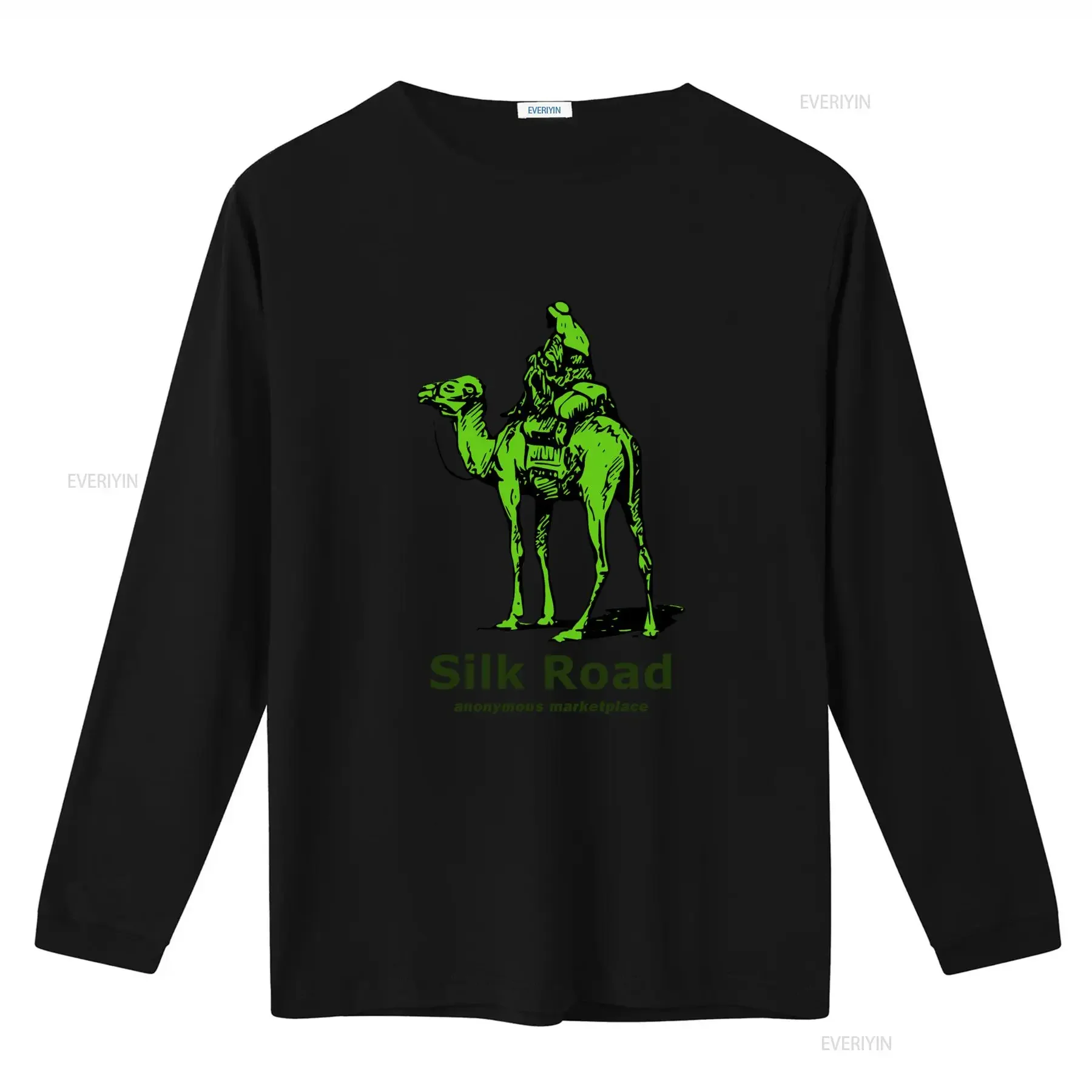 Silk Road T Shirt Retro Green Print Design Vintage Style Fashion vintage Washed Breathable Casual graphic streetwear Soft