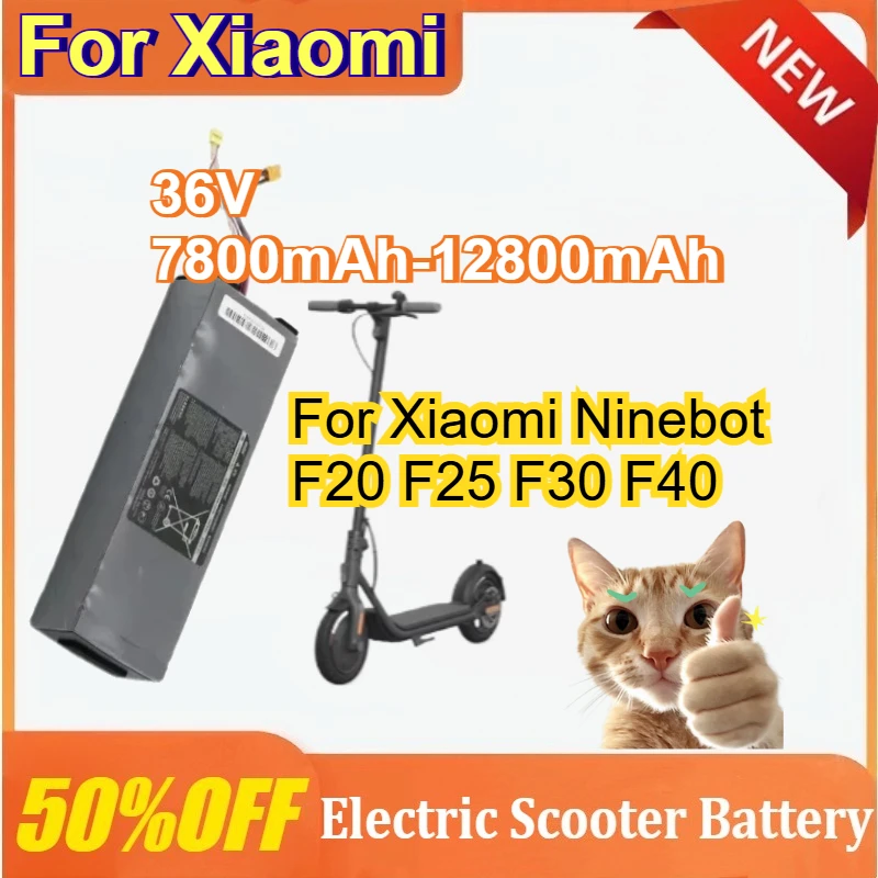 

36V 7800mAh-12800mAh Battery For Xiaomi Ninebot F20 F25 F30 F40 Electric Scooter Accessories Lithium Ion Battery Accessories