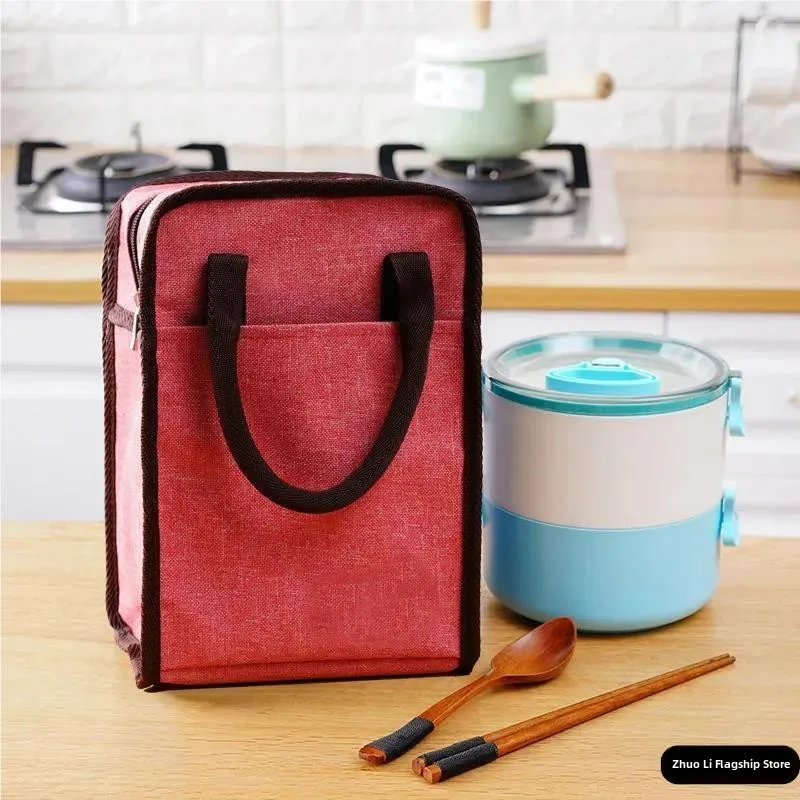 Thermal Lunch Box Bag Multi-layer Bento Box Bag with Meal 2026 Model Portable Lunch Bucket Bag Office Workers Insulated Bag