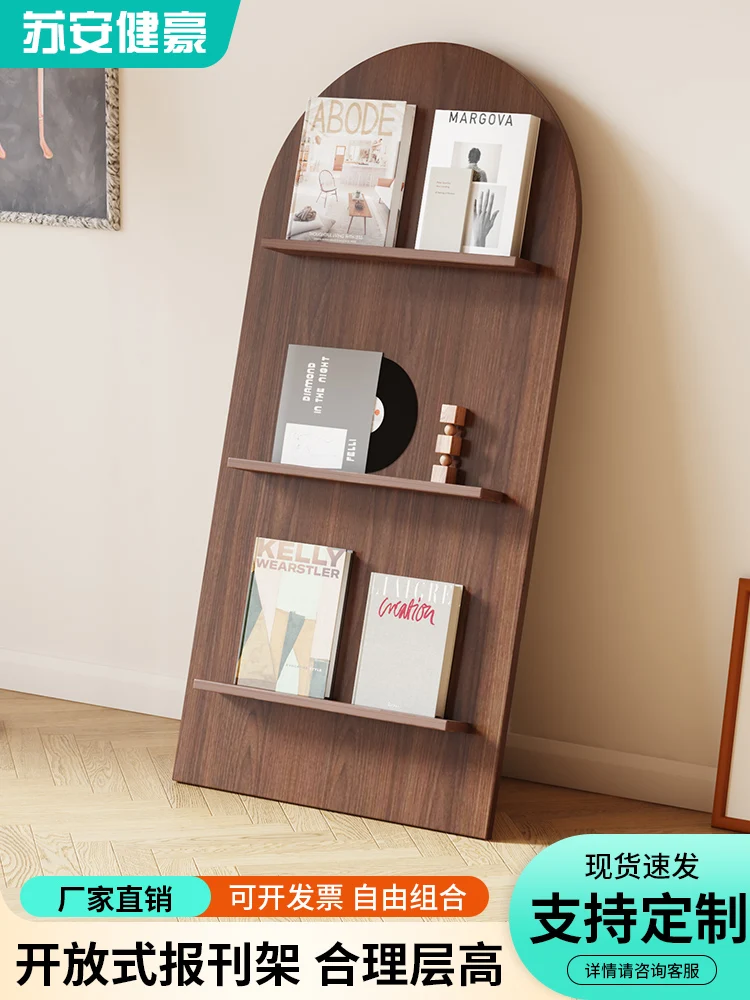 

Книжная полка для журналов, подставка для газет, напольная витрина для газет, книга и брошь для хранения данных, офисная полка