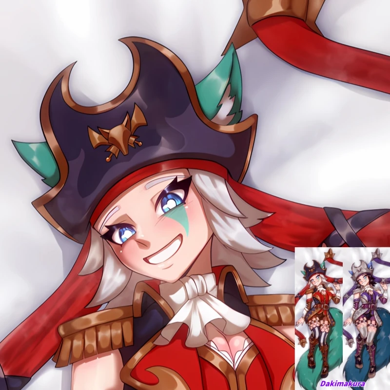 Dakimakura Anime Pillow cover Orc Pirate Girl Double-sided Print Of Life-size Body Pillowcase Gifts