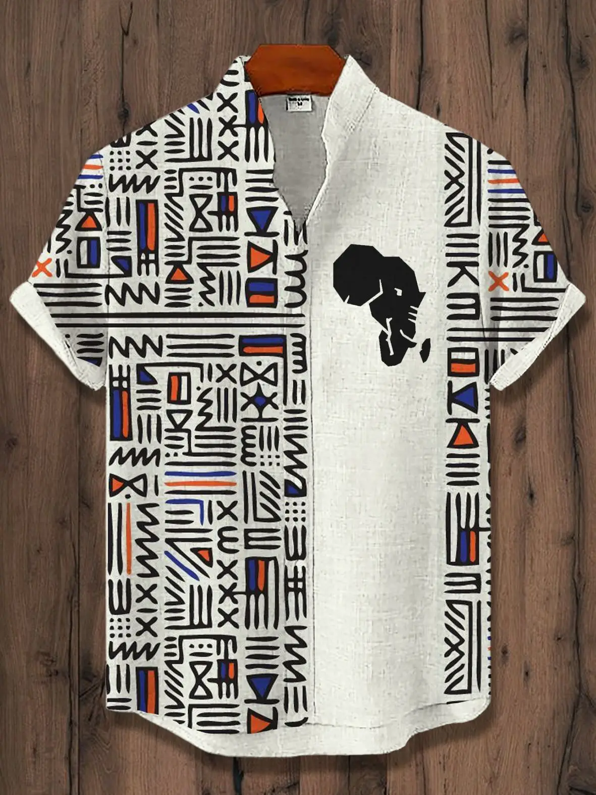2025 Vintage African Style Men's Retro Ethnic Tribal Short Sleeve