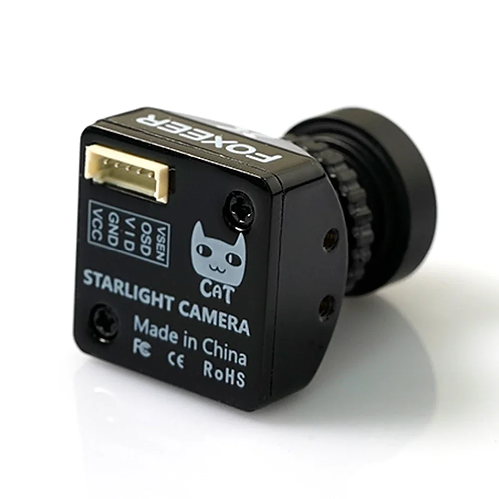 FOXEER Mini / Micro Cat 4 1200TVL StarLight Kamera 1/3" CMOS Sensor 4:3 / 16:9 & PAL / NTSC Przełączalny CVBS 5-20V do Drona RC FPV