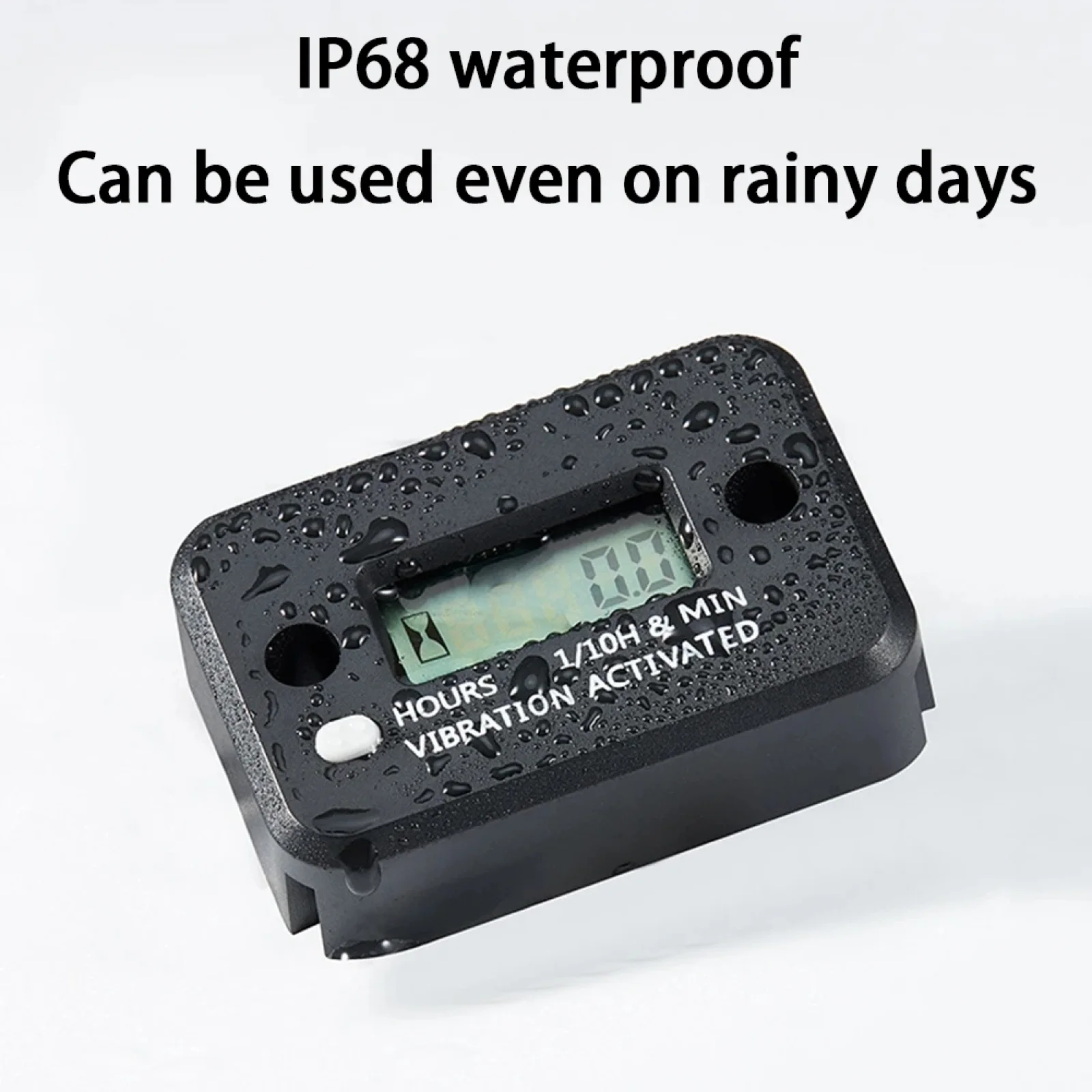 

Беспроводной вибрирующий счетчик часов, цифровой тахометр с ЖК-дисплеем, водонепроницаемый для газогенератора двигатель для газонокосилки ATV