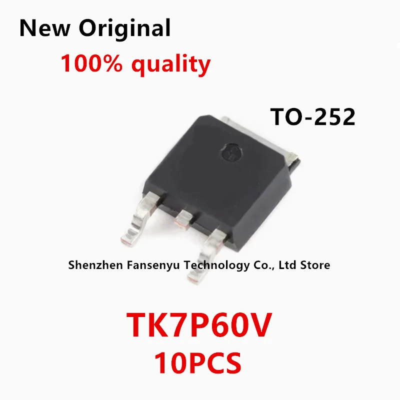 

10PCS TK7P60V TO-252 New original ic chip In stock