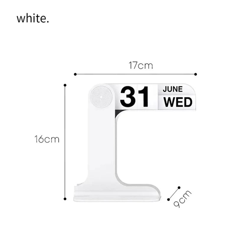 Flippable Calendar Rotatable Desk Calendar Art Crafts Ornaments Home Decoration Accessories For Livingroom