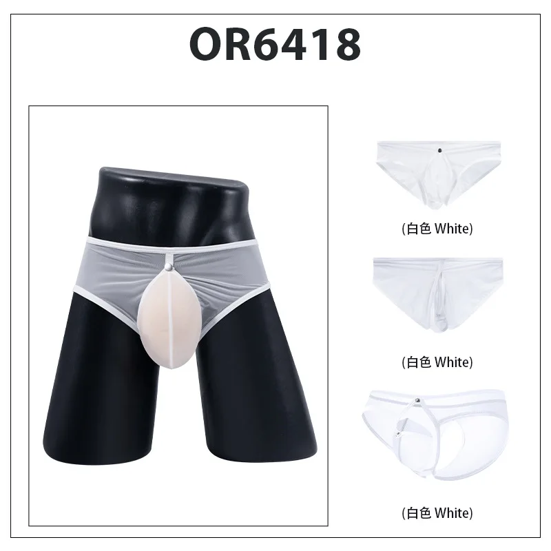 Breathable Ultra-thin Pocket Men's Hollow Briefs Sexy Cw09536
