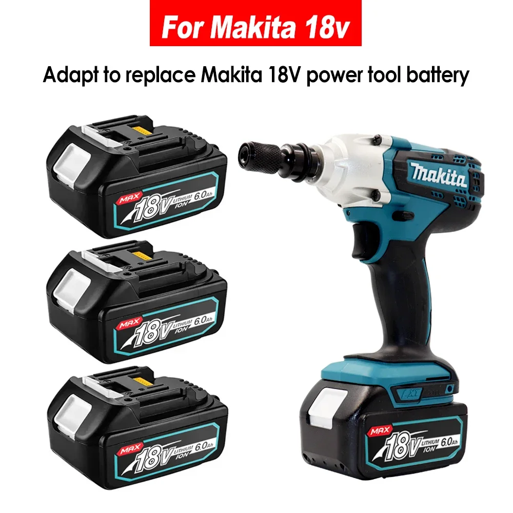 

2024 latest 18V Makita 6.0Ah 8.0Ah BL1860 BL1850B BL1850 BL1840 BL1830 BL1820 BL1815 LXT-400 lithium battery replacement