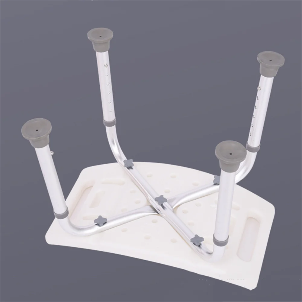 Height Adjustable Non Slip Toilet Aid Seat Without Back Chair Home, Adult Bath Shower Stool for Elderly Disabled and Patient Use