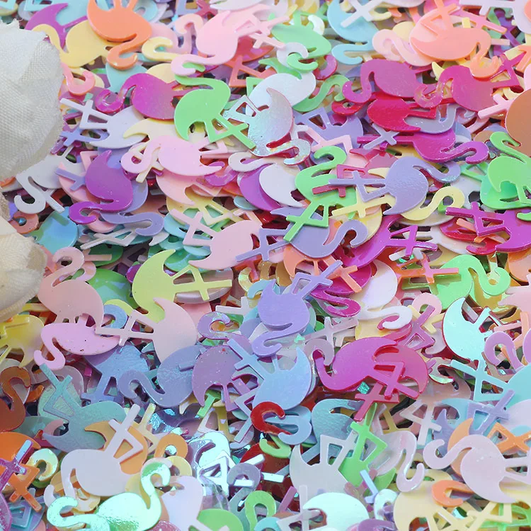 10g Flamingo Shape Glitter Sequins for Crafts DIY Sewing Paillettes Nails Arts Manicure Sequin Wedding Christmas Decor Confetti