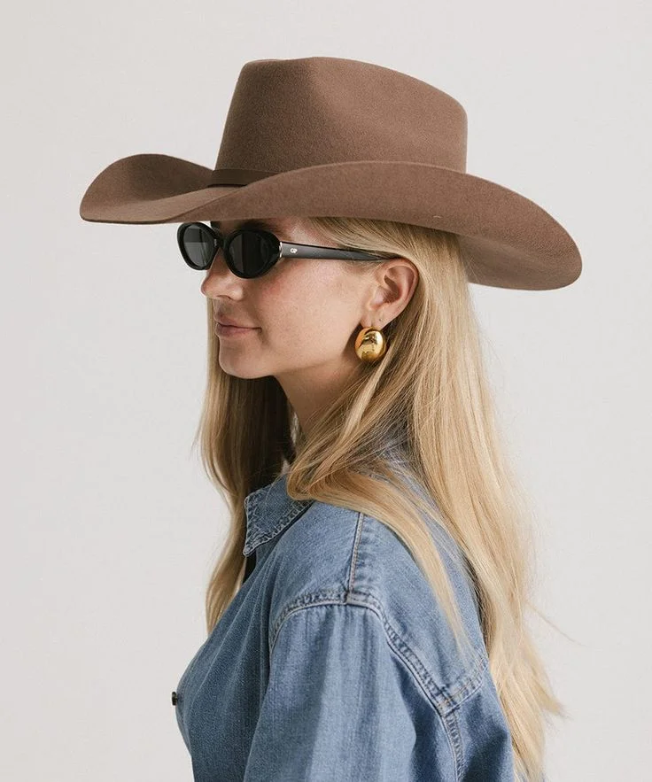 WOOL Hat Western Cowboy Hats for men women Cowgirl brown wool cowboy hat wide brim Felt Hat box packing outdoor sombrero hombre