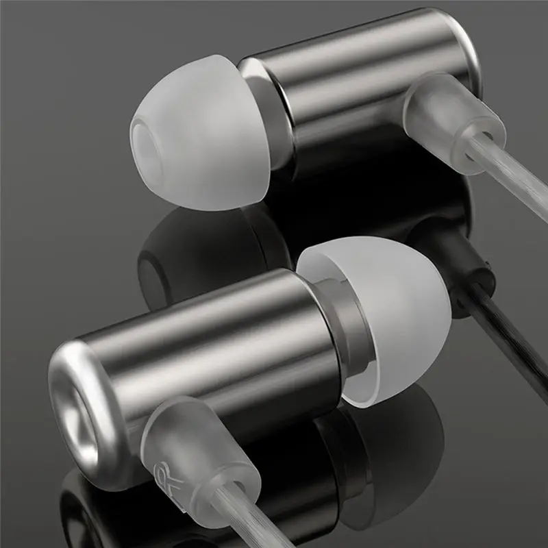 A32I  Metal Wired Earphones HiFi Earbuds in Ear Headphones Noise Cancelling Sport Headset (With Microphone Version)