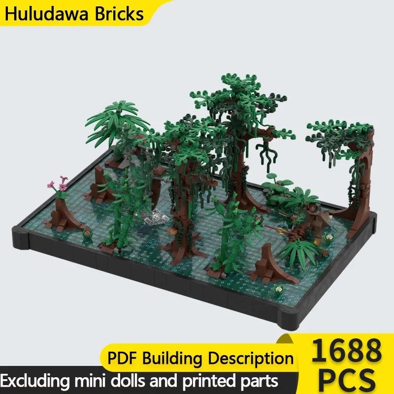 

Star Movies Model MOC Building Brick Forest Swamp Diorama Modular Technology Children Holiday Gifts Assemble Toys Suit
