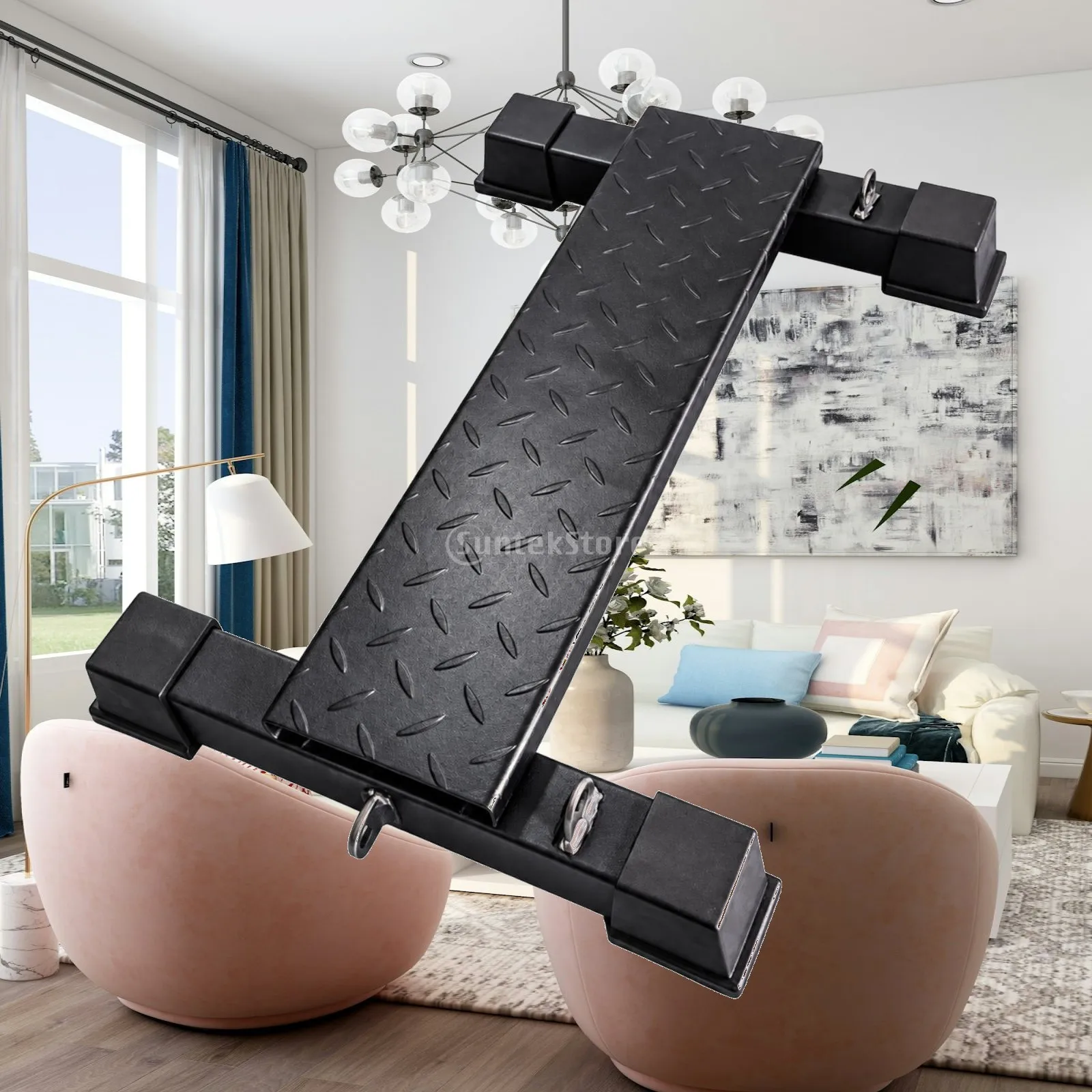 Calf Stretch Slant Board for Standing Heel Raises and Leg Muscle Activation Portable Steel Design with Secure Footing