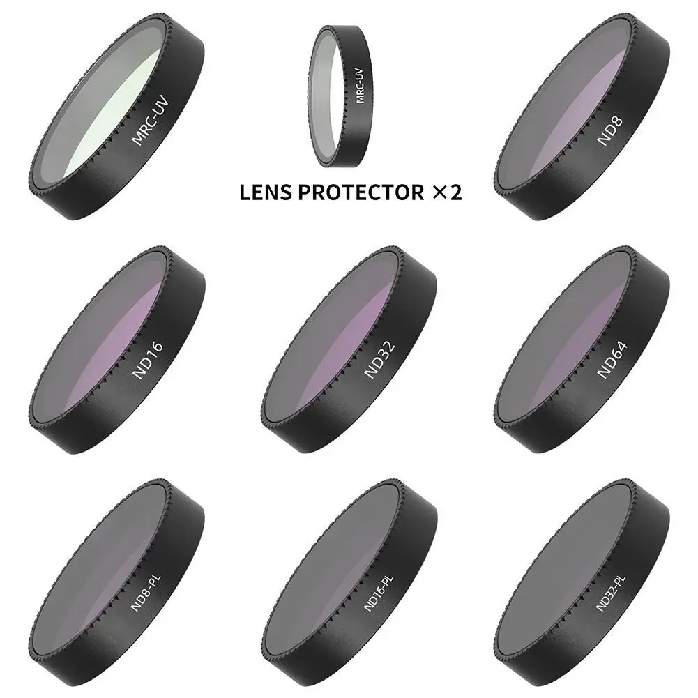 Drones Filters For DJl NEO ND Filter Set CPL UV ND8ND16 ND32 ND64STAR Black Soft Drone Camera Filters Kit For DJlNEO Accessories