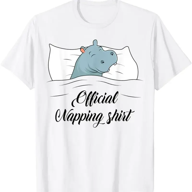 Sleeping Hippo Hippopotamus Lover Official Napping T Shirt