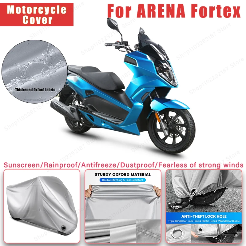 

For ARENA Fortex No Ear Motorcycle Cover - Outdoor Full Body Protection, Waterproof Dustproof Heat-Resistant Moto Accessories