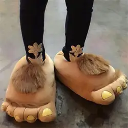 Pantofole di pelliccia di piedi grandi splendidi animali domestici scarpe da casa da uomo pantofole sfocate scarpe calde invernali da uomo pantofole pelose da uomo taglia grande 45 46