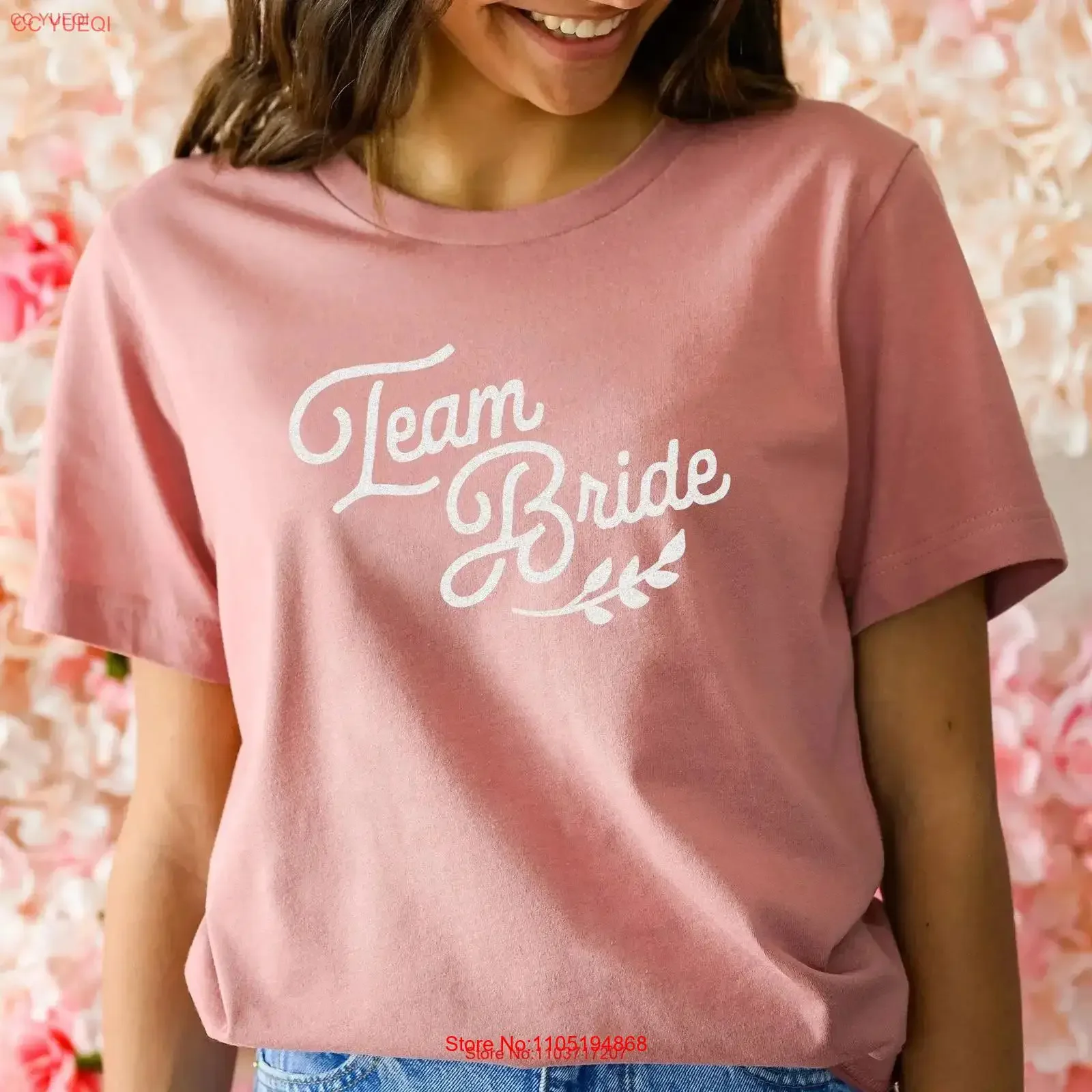 Team Bride T Shirt Wedding Party for Bridesmaids Bridal Matching Simple and Modern vintage Washed homme graphic Unisex