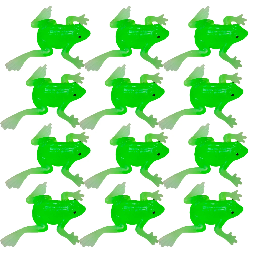 

20pcs Frog Ornaments Miniature Frogs Model Decoration Figurines Simulation Vivid Shape TPR Material Desktop Decor Kids Toy