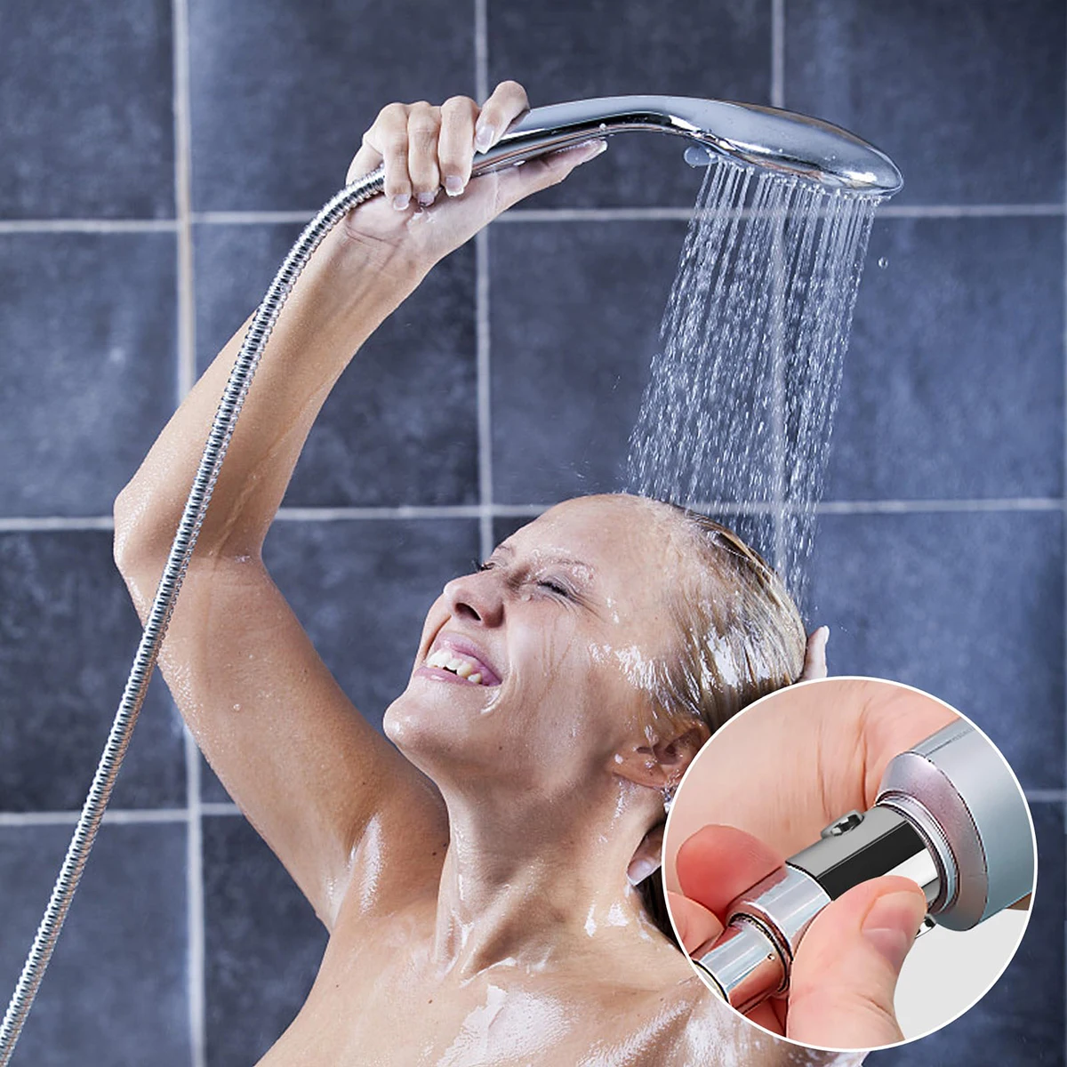 Shower One-touch Stop Valvewater-saving Temperature Control Valveshower Flow Restriction Valveshower Flow Control Valveregulator