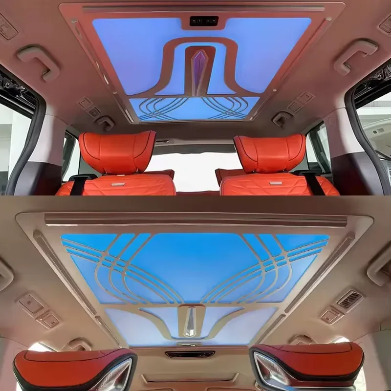 Relyauto PP Material Customized Color Rear Interior Kits Ceiling Light Roof Stars for Mercedes V Class Vito V300 W447