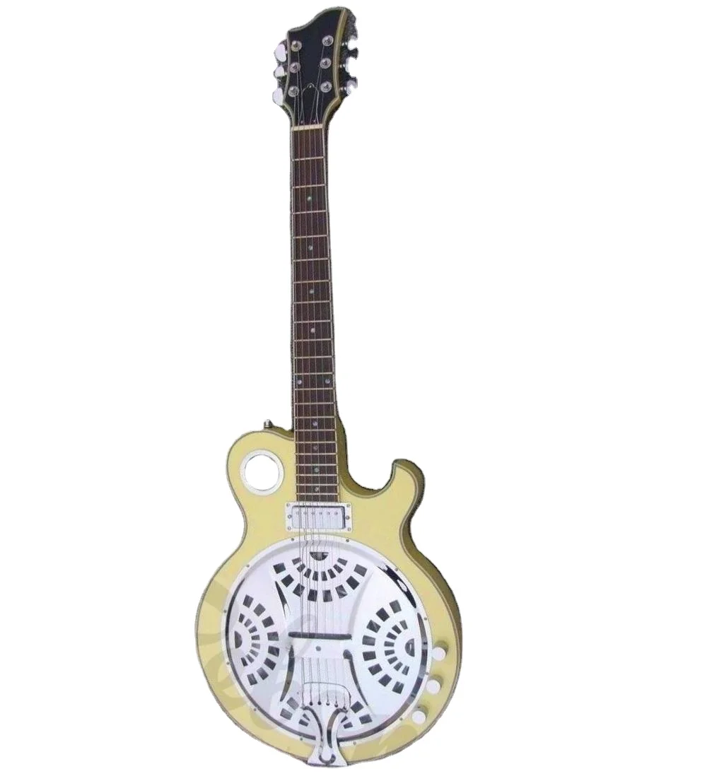 

STLF Weifang 6 String Dobro Guitar in Light Yellow Colour