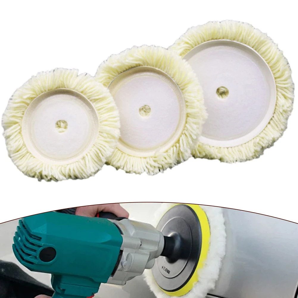 

3pcs Wool Polishing Pads 5 6 7Inch Wool Polishing Pads Buffing Pads Wool Disc For Cars Boats Grinding Abrasive Tools Accessories