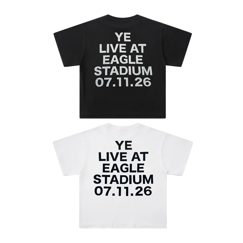 Kanye West Vultures TS-07 ALBANIA 07.11.26 BULLY T-Shirt Men Women Tee Loose T Shirt