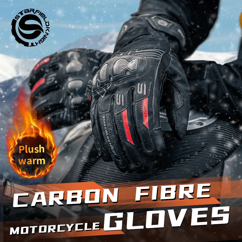 sfk-winter-warm-motorcycle-gloves-carbon-fiber-riding-joint-protection-waterproof-real-goat-leather-non-slip-wear-resistant