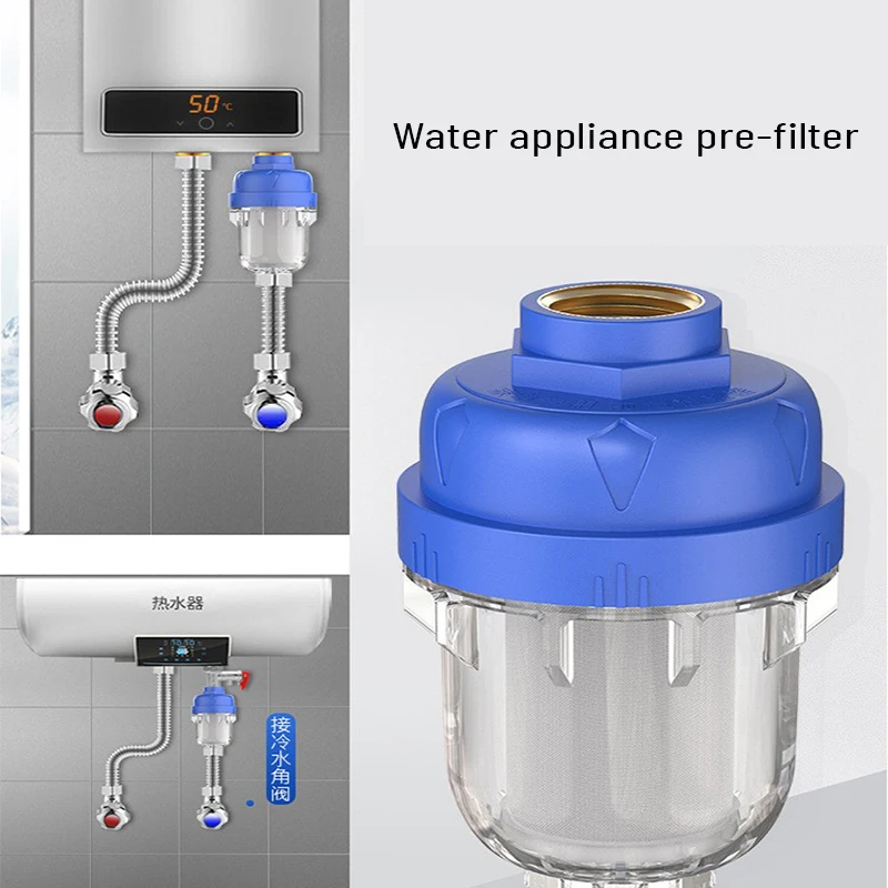 เครื่องทำน้ำอุ่น Pre-Filter สำหรับครัวเรือนก๊อกน้ำ,เครื่องซักผ้า,ห้องน้ำ,ฝักบัวได้อย่างมีประสิทธิภาพกรอง Limescale